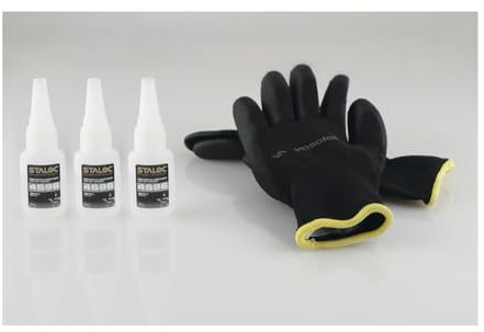 Staloc Sekundenkleber Metall - Metallkleber 4S96 ideal für die Verklebung verschiedener Metalle, transparent 20g - 3 Stück