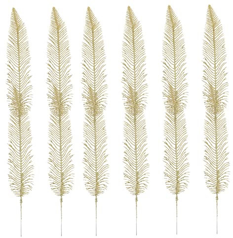 CHILDWEET 12st Gold Pulver Blätter Dekoration Weihnachten Girlanden Weihnachtsblatt Pflücken Grüne Kränze Zum Dekorieren Weihnachtskranz Selber Basteln Krippendekor Halloween Golden Plastik