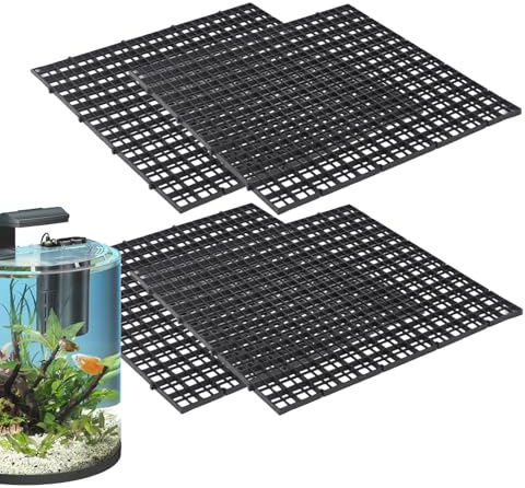 Schildkröten-Tank-Top-Bildschirm – Tank-Licht-Stützrahmen | Reptiliengehege-Deckel, 4 Stück multifunktionale Gitter-Panel Aquariumhaube, Schildkröten-Sonnenbereich, Aquarium-Filterplatte