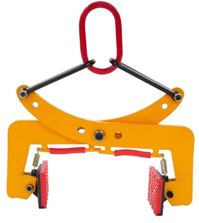 Pinza per bordi, 325 kg, 6 – 24 cm, morsetto di sollevamento regolabile, con anello di sollevamento e manici allungati, pinza di sollevamento per pietre, marmo, lastre di granito, lastre di cemento e
