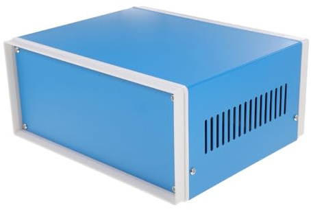 ANDRESLAD Caja de Conexiones Electrónicas Metálica 140x210x180 Mm, Caja de Proyecto Empotrada de Metal Tornillos, para Instalaciones Eléctricas y Proyectos Electrónicos, Set Único, Uso