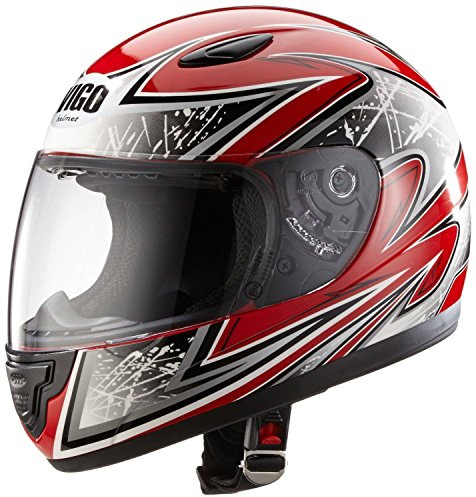 Protectwear barn motorcykelhjälm röd SA03-RT storlek S (ungdom XL) 54/55 cm