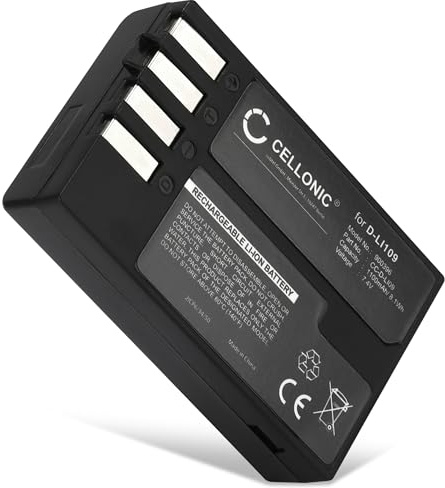 CELLONIC Batterie Compatible avec Pentax K-30, K-50, K-500, K-70, D-Li109