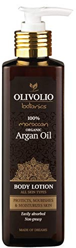 Olivolio botanics 94% natürliche Körperlotion mit 100% Arganöl ohne Mineralöl und Parabene - 250 ml