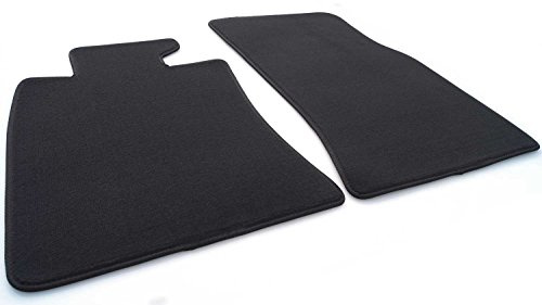 kh Teile Fußmatten für Mini Coupe R58 und Roadster R59 Premium Velours Automatten in Original Qualität Set, 2-teilig Schwarz