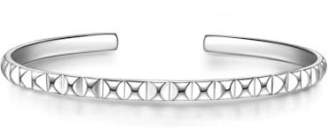 GLANZSTÜCKE MÜNCHEN Damen-Armband Sterling Silber 925 - Bangle für Frauen Armreif Modern