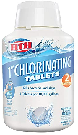HTH 42031 1 Chlorinating Tablets Swimming Pool Chlorine, 5 lbs