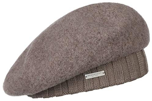 Seeberger Wollfilz Baske mit Strickbund Wollbaske Filzbaske Damenbaske Baskenmütze Damen - Winter Herbst-Winter