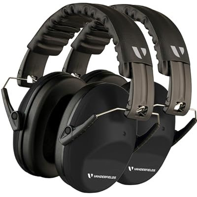 Vanderfields Cascos Antiruido Adultos 26dB | Cascos Cancelación de Ruido | Cascos Insonorizados para Estudiar | Auriculares Aislantes Ruido | Para Estudio, Trabajo, Construcción, Tiro Deportivo