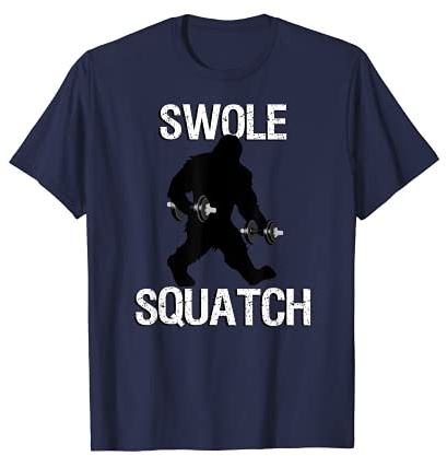 Bigfoot Bodybuilding Swole Squatch Sasquatch Lifter Funny T-Shirt