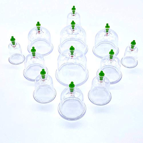222 teiliges Schröpfen-Set. 220 Stück Hijamagläser (Schröpfgläser) mit Saugpumpe und 100 Stück Derby-Klingen. Hacamat, Hijama-Bedarf für Anfänger und Profis. Chinesische Physiotherapie