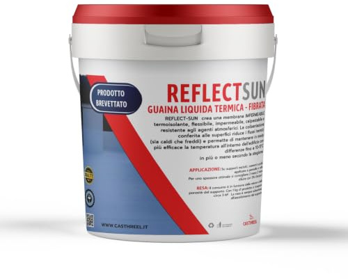 GUAINA LIQUIDA TERMICA-FIBRATA-ALTA QUALITA-COLORE SUPER BIANCO. (10KG)