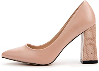 Rio Fiore Décolleté, Scarpe con 7 cm Tacco, Rosa, Similpelle, Tacco Largo, D389-9845-2 (Pink, 37 EU)