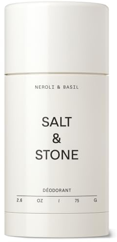 Salt & Stone Aluminum Free Deodorant | Extra Strength 48 Hour Protection for Women & Men | Made with Seaweed Extracts, Niacinamide & Prebiotics | Neroli & Basil
