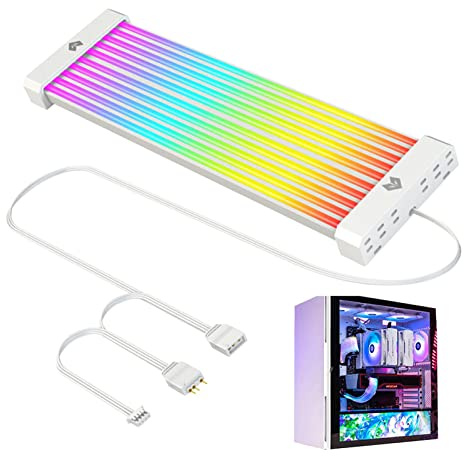 Cavo GPU RGB - Fornitura Cavi ARGB RGB | Lavoro Curvo a 360° per la casa e Il Giorno con Una Sorgente Luminosa più Luminosa