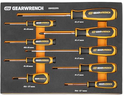 GEARWRENCH 9 Piece Phillips Screwdriver Set | GWMSSCRPH