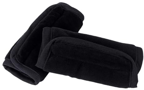 MEMOFYND 1 par de almohadillas para cinturón de seguridad para el cinturón de seguridad de coche, para todos los asientos de coche, color negro