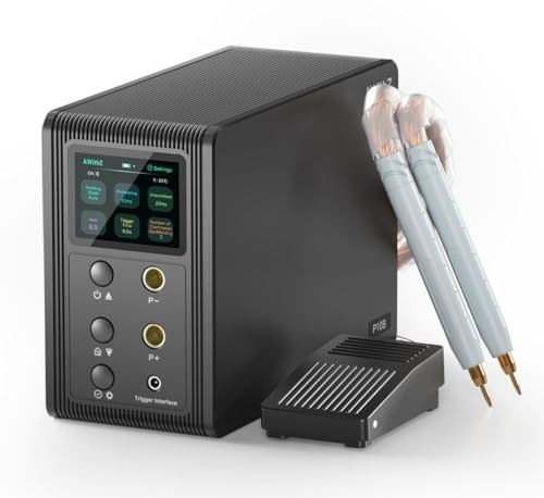 AWithZ 14.6KW Soldador de Puntos con Batería con condensador Farad, soporta soldadura de cobre/níquel puro/chapas revestidas de níquel, para 18650, LiFePO4 batería de litio