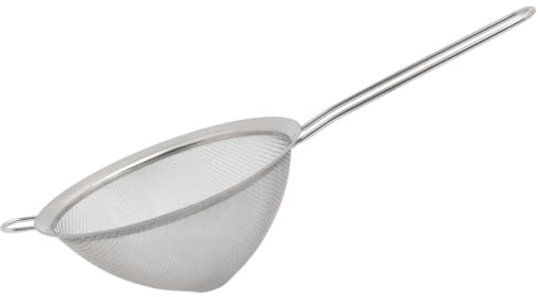 Buckingham Stainless Steel Fine Mesh Conical Strainer Sieve for Baking Rust Free, Dishwasher Safe (20cm)