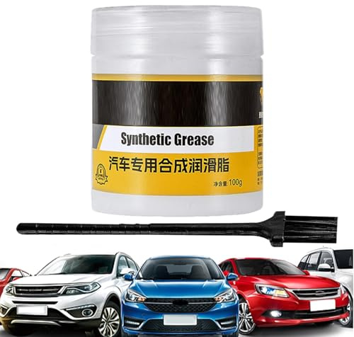 Graisse automobile, graisse automobile - Graisse Synthétique Professionnelle pour Porte Coulissante 100g - Graisse de moto, lubrifiant de frein, graisse polyvalente pour une lubrification longue durée