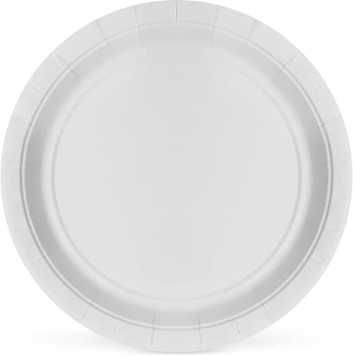 Algon | Set med 100 engångstallrikar - Engångstallrikar storlek 20 cm Robusta och miljövänliga, perfekta för fester, evenemang och sammankomster