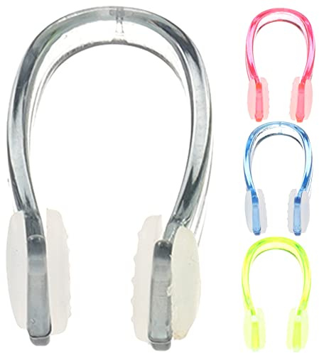 YARNOW 4pezzi Naso Clip in Silicone Tappi Nasali per Adulti per Nuoto Clip Nasali Portatili Forniture per Nuoto