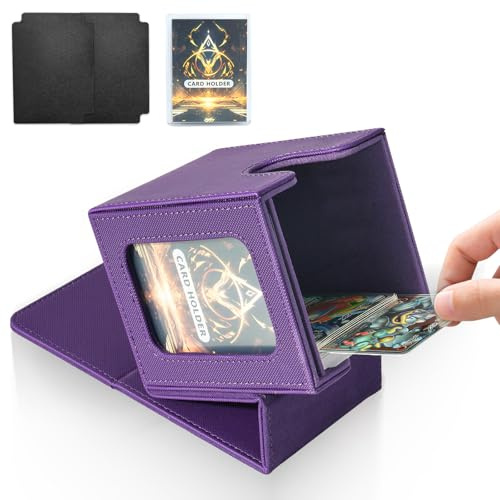 Card Deck Box for MTG Commander, Deck Case Holds 100 Double-Sleeved Cards