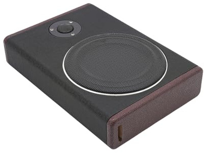 Bdneygtyr Subwoofer attivo da 8 pollici, subwoofer auto attivo, subwoofer per auto, sistema audio del veicolo, design sottile, colore nero