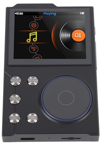 Bewinner Lecteur Mp3 avec Bluetooth, HiFi Portable Mp3 Mp3 Mp3 MP4 Lecteur de Musique Numérique, Affichage HD de 2,4 Pouces, Temps de Jeu 10h, Entrée DAC Haute Résolution, Grande