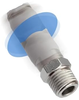 raccord pour tuyau d'air Raccord pivotant for tuyau d'air, 10/4/1 pièces, connexion pneumatique 4 mm, 6 mm, 8 mm, 10 mm, 6 1/4(NRC10-03,1pcs)