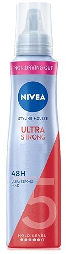Nivea Styling - Pack de 6 espumas para el cabello, sujeción 5, Ultra Strong, 150 ml