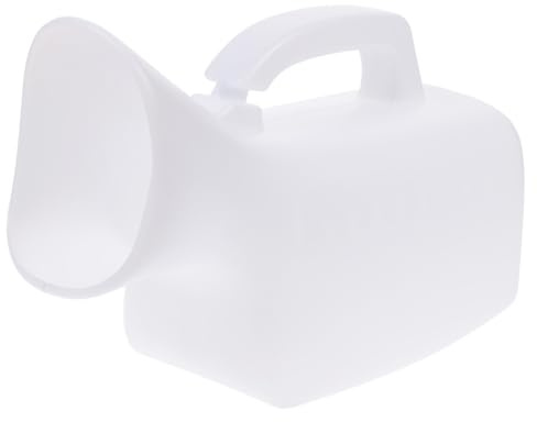 LOLIPPYY Ladies Urinal Large Capacity Plastic Urinal for Patients White Urine Container for Bedridden Women Easy to Use Urine Bottle