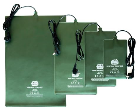 Terrarium Heizmatte Comfort 10 Watt, 15x25 cm - in 10W, 20W, 30W & 40W erhältlich - Wärmematte für Reptilien z.B. Schildkröten Schlangen Eidechsen - spritzwassergeschützt (Comfort Heizmatte, 10 Watt)