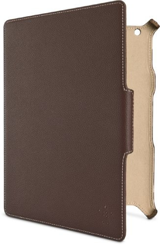 Belkin Formed PU-Leder-Folio (Standfunktion,magnet, Auto-wake-Funktion, Premier, geeignet für iPad 3rd Generation / iPad 2) braun