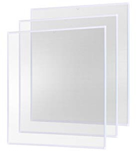 empasa Insektenschutz Fliegengitter Fenster Alurahmen Basic | Farbe: weiß, Größe: 120 x 140 cm, 3er SET