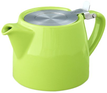 For Life Stump Teapot, Lime Green 18oz. With Stainless Steel Infuser