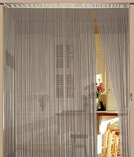 Kaikoon Fadenvorhang Gold 90 cm x 240 cm (BxH) Raumteiler & Türvorhang