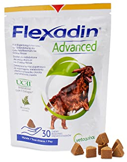 FLEXADIN Advanced® Hund | Für die Gelenkgesundheit | Nicht denaturiertes Kollagen Typ II & Boswellia – 30 Gelenkleckerli
