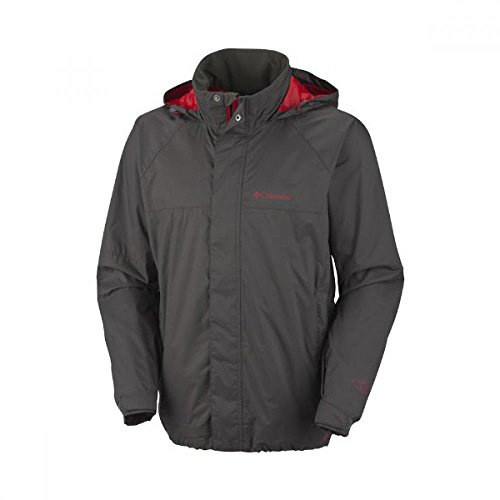 Columbia Island Press - Chaqueta de esquí para Hombre, tamaño S, Color Negro