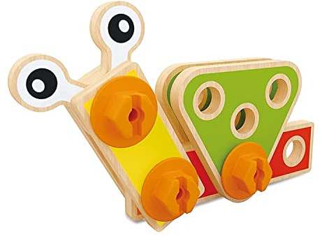 Hape Baustein und Tüftler Set mit 42 Teilen, ab 3 Jahren