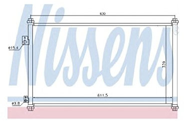 Nissens 94733 Kondensator, Klimaanlage