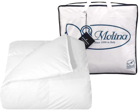 PERLARARA Piumone Molina Piumino in Piuma d’Oca Vergine iDream Letto Due Piazze, Piumino Invernale 4 su 5 Punti Calore Matrimoniale 250x200 cm
