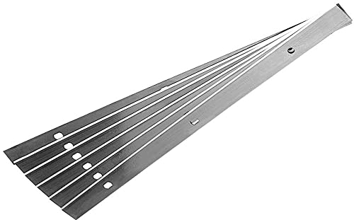Lot de 12 couteaux de rabot réversibles de qualité supérieure - Haute performance - Fabriqué en Allemagne - Machine à raboter
