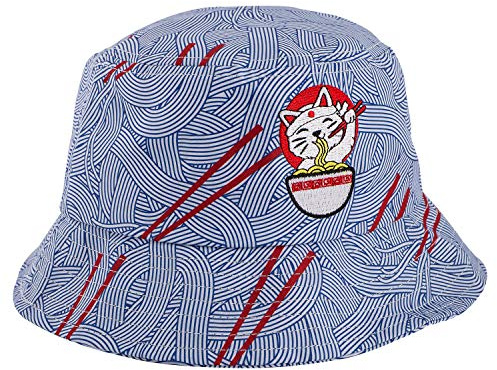 Blackskies® Bucket Hat | Damen Herren Sonnenhut | Fischerhut mit Blumenmuster Toller Sommer Sommerhut für den Urlaub Cap - Basecap Männer Frauen Unisex Streetwear Outdoor Freizeit