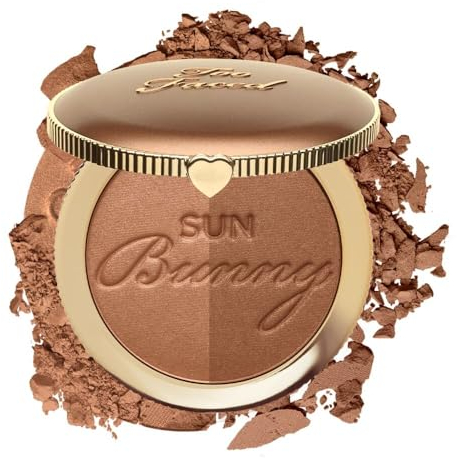 Too Faced Sun Bunny Bronzer | Buildable Luminous Glow for Sun-Kissed Finish, 8.3ml