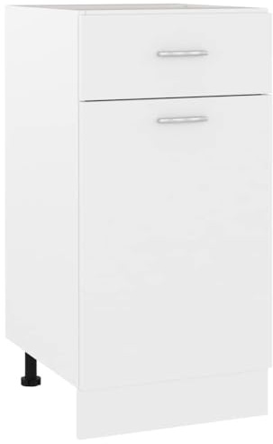 vidaXL Armoire à tiroirs Lyon Blanc 40 x 46 x 81,5 cm Bois d'ingénierie