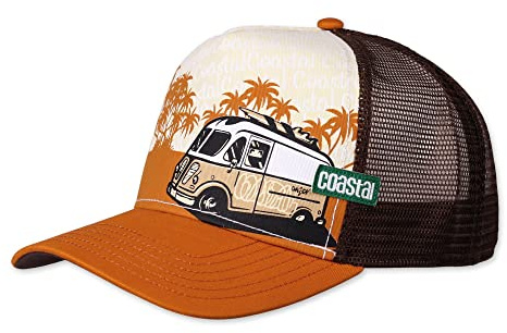 Coastal - SurfBubbi (Khaki/Rust) - Trucker Cap Meshcap Kappe Mütze Cappy Caps