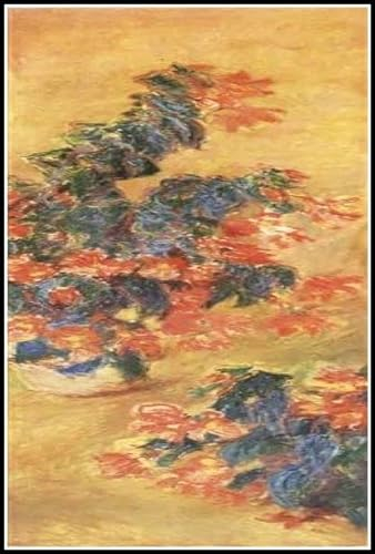 Rote Azaleen in einem Topf, Gemälde von Claude Monet Diamant-Malerei-Sets für Erwachsene, Diamantkunst, 5D-Malerei mit Diamanten, DIY-Malerei-Set, Malen nach Zahlen, Geburtstagsgeschenke