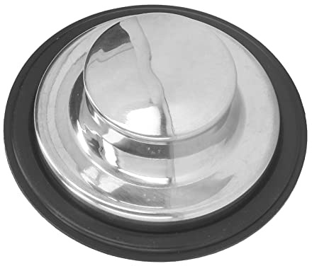 Tomotato Tapón de Fregadero de Cocina, Tapón de Eliminación de Basura de 86mm con Anillo de Sellado de Goma, Tampões de Drenagem de Acero Inoxidable Cepillado Universal para Bañera, Cocina, Baño