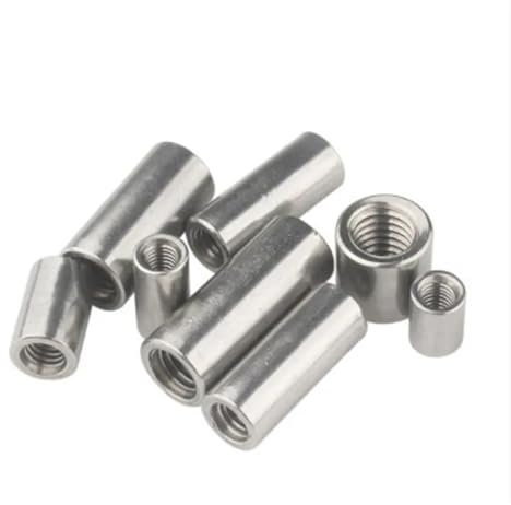 304 Edelstahl-Verlängerung, verdickte runde Säulenverbindung, Verbindungsmutter, zylindrische Verbindungsmutter, M2, M2,5, M3, M4, M5, M6, M8, M10 bis M12 (Color : 5PCS M6 OD 10mm, Size : 10mm (L))